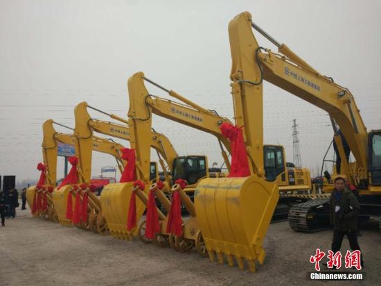 资料图：京雄城际铁路开工仪式。<a target='_blank' href='http://www.chinanews.com/' >中新网</a>记者 李金磊 摄